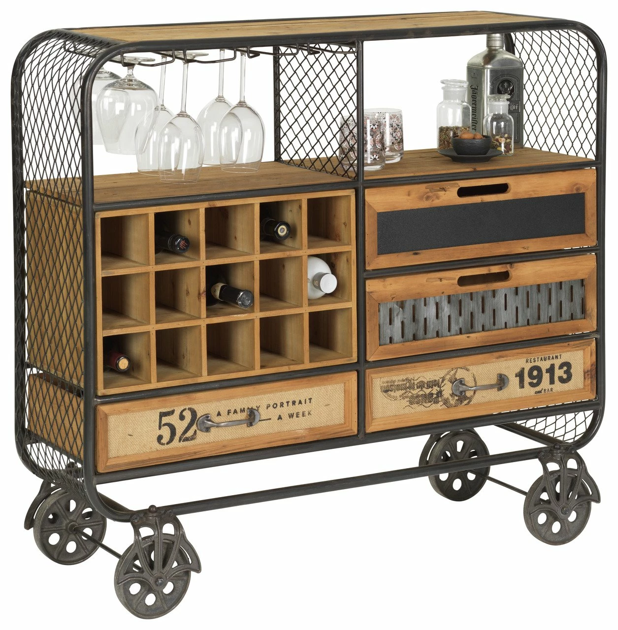 Landscape Roll-Kommode BORIS 3 Landscape Roll-Kommode BORIS