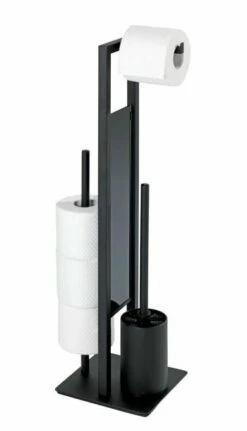 Wenko Stand WC-Garnitur Rivalta Schwarz