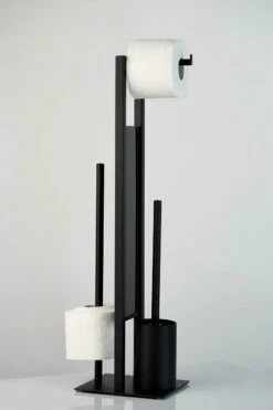 Wenko Stand WC-Garnitur Rivalta Schwarz -ZURBRUEGGEN Verkäufe 1186820 003