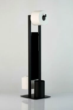 Wenko Stand WC-Garnitur Rivalta Schwarz -ZURBRUEGGEN Verkäufe 1186820 005