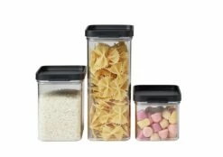 Mepal Vorratsdosen-Set Omnia 3-tlg. Black