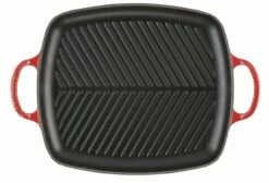 LE CREUSET Grillplatte 30x27 Kirschrot