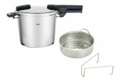 Fissler VITAQUICK GREEN Schnellkochtopf 6,0l + Gratis Dämpfeinsatz