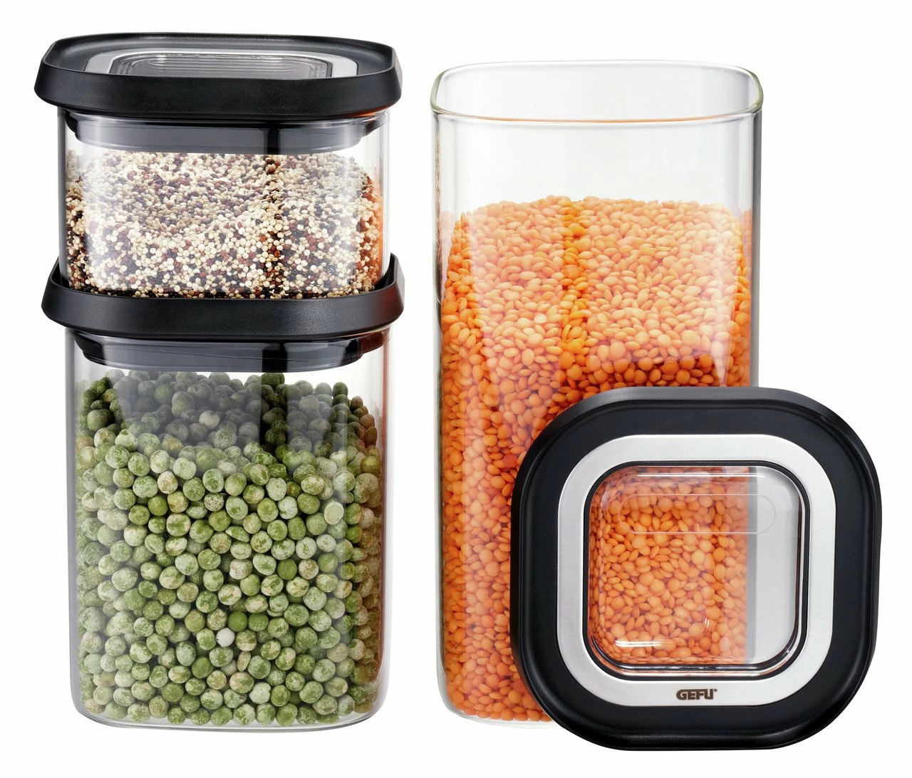 GEFU Vorratsdosenset 3-tlg. PANTRY 3 GEFU Vorratsdosenset 3-tlg. PANTRY
