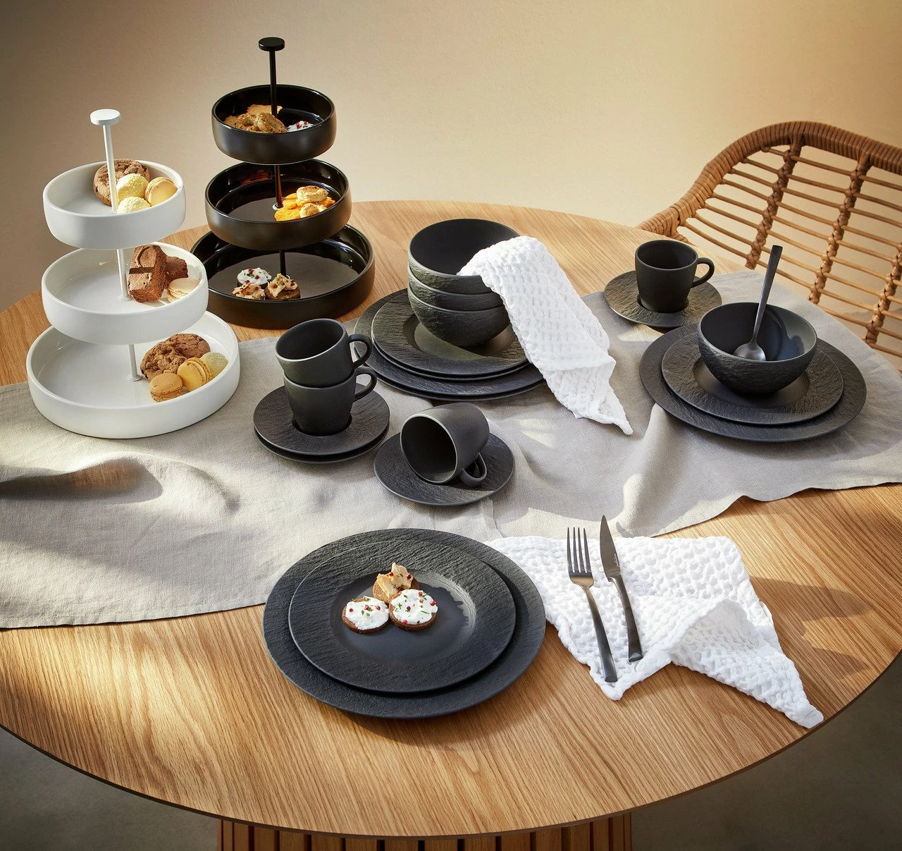 Villeroy & Boch Kombiservice 20-tlg. MANUFACTURE ROCK 4 Villeroy & Boch Kombiservice 20-tlg. MANUFACTURE ROCK – Bild 2