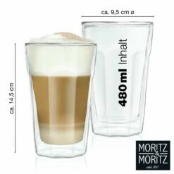 Moritz & Moritz Latte Macchiato Thermo-Gläser 4-tlg -ZURBRUEGGEN Verkäufe 1361024 006