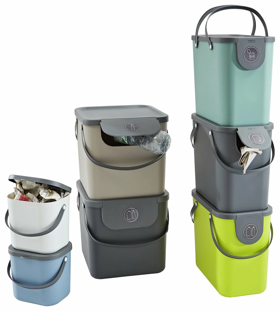 Rotho Recycling Müllsystem 25 L ALBULA 4 Rotho Recycling Müllsystem 25 L ALBULA – Bild 2