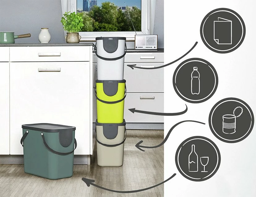 Rotho Recycling Müllsystem 25 L ALBULA 5 Rotho Recycling Müllsystem 25 L ALBULA – Bild 3