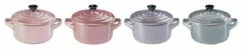 LE CREUSET Mini 4er-Set Metallics Rosé COCOTTE
